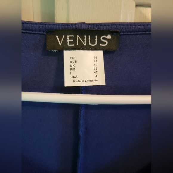 VENUS Blue Black Colorblock Long Sleeve Dress - Picture 3 of 5